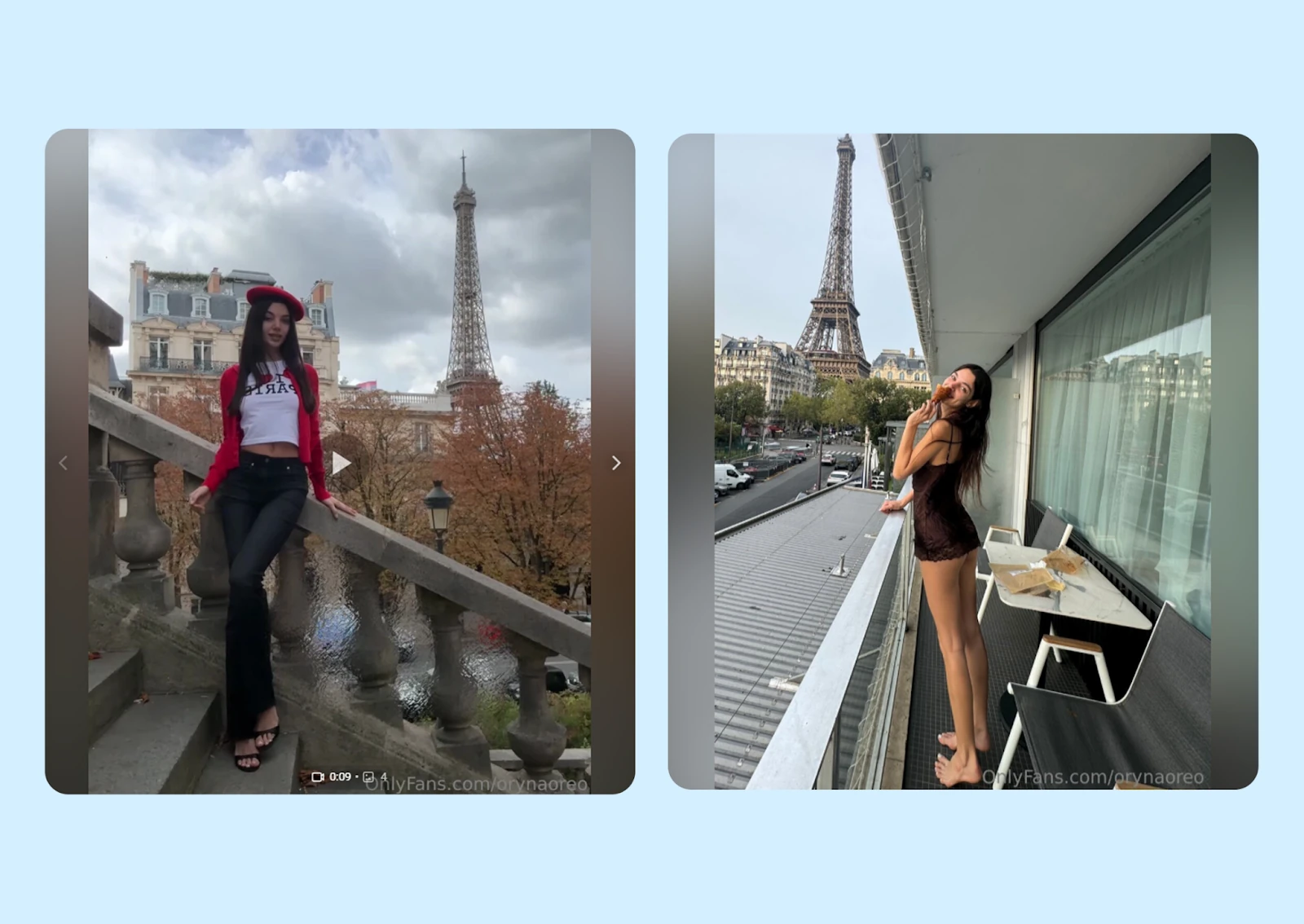 Примеры фотографий модели в путешествии